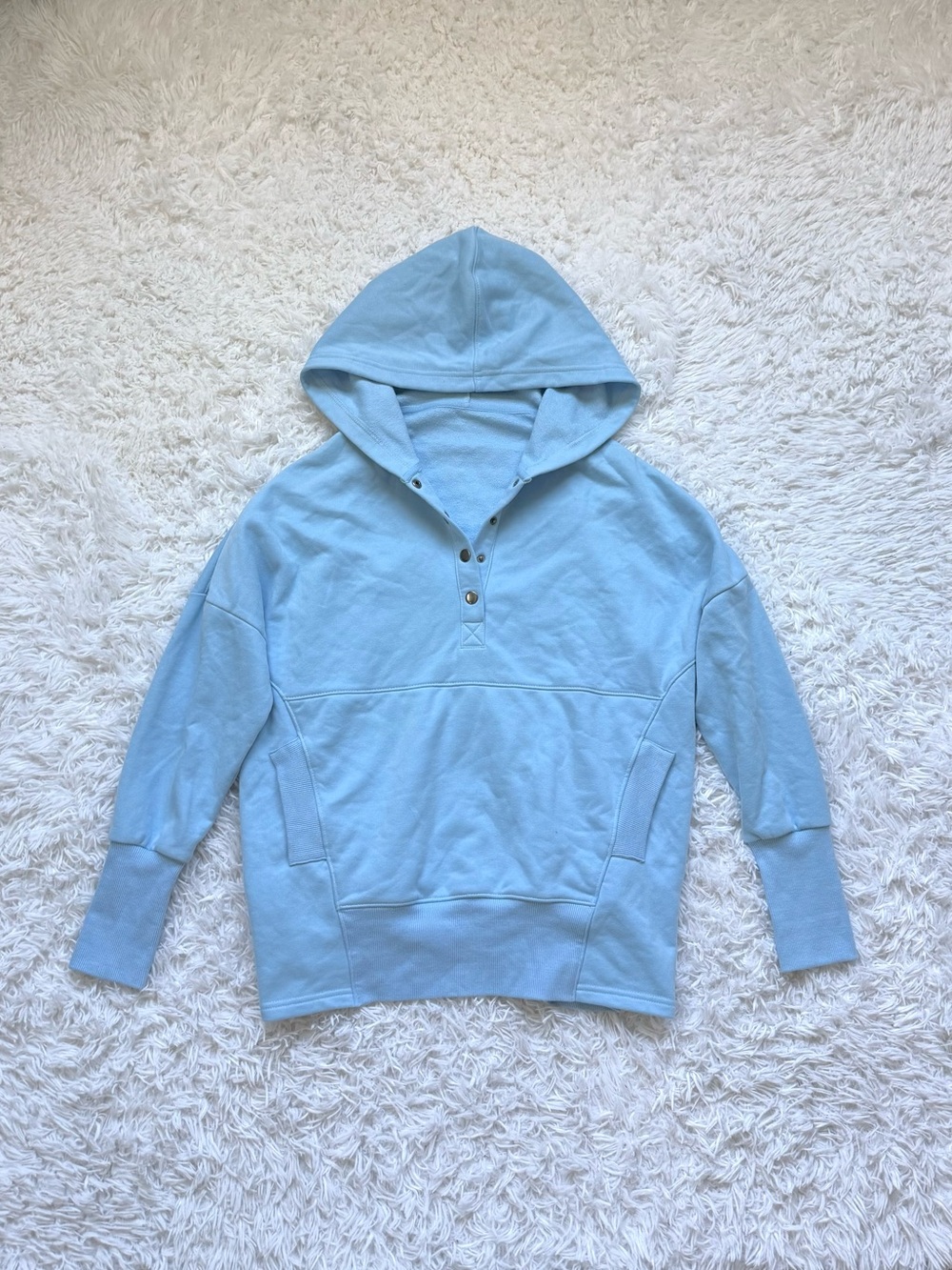 Light Blue Hoodie Sweatshirt